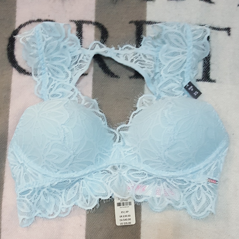 Victorias Secret Pink Date Push-Up Bralette Small